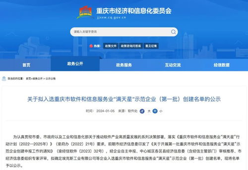 亞信科技旗下數智邏輯入選重慶市“滿天星”示范企業，引領軟件與信息服務業高質量發展